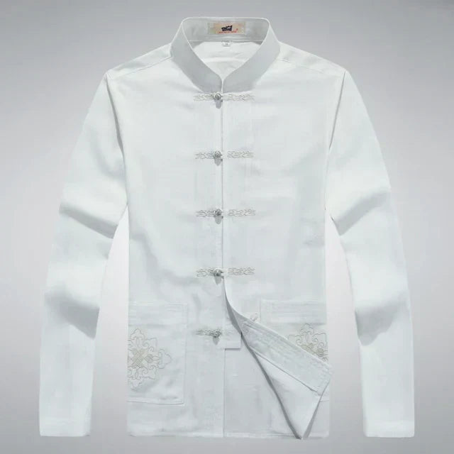 Stylisches Herren Freizeit-Set, Zweiteiler, Japan-Stil & Patch Design, elegant & bequem.
