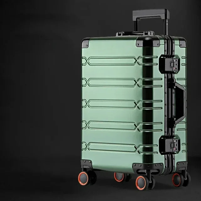 Der leichte Aluminium-Magnesium-Koffer Oslo, ideal für müheloses Reisen mit maximaler Sicherheit.