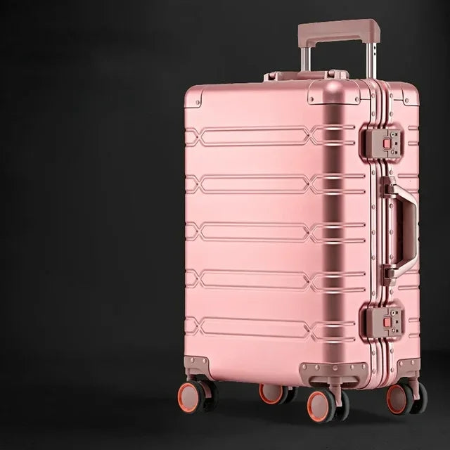 Strapazierfähiger Aluminium-Magnesium-Koffer Oslo, Hartschalen-Design schützt Ihr Reisegepäck optimal.