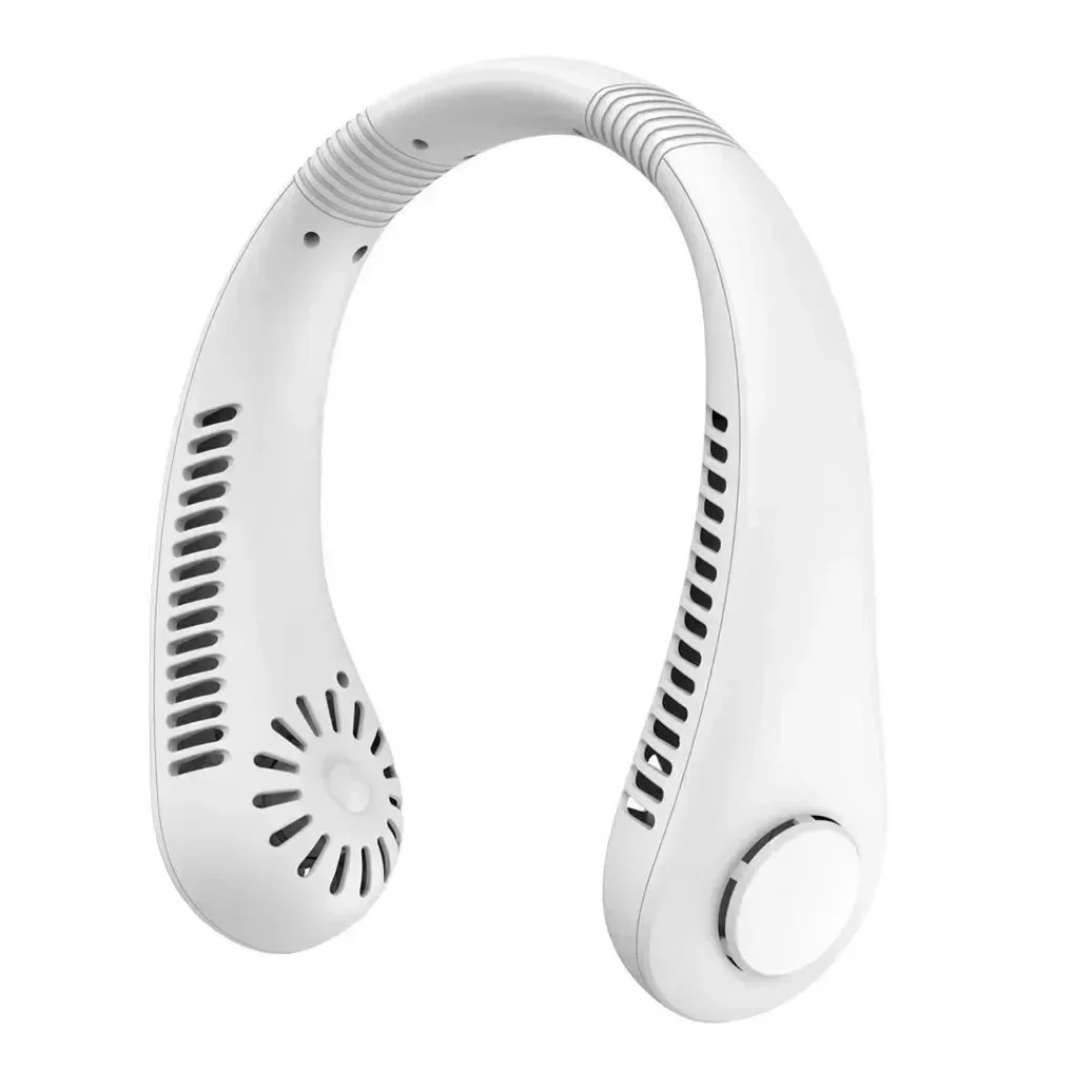 Tragbarer Bladeless Halsventilator für sofortige Kühlung unterwegs; ideal gegen Sommerhitze und schwüle Tage.