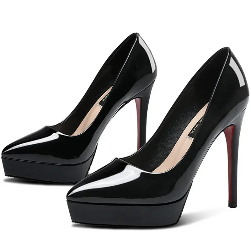 Zeitlose elegante Damen Pumps, spitze Büroschuhe & Abendschuhe mit klassischem hohem Absatz.