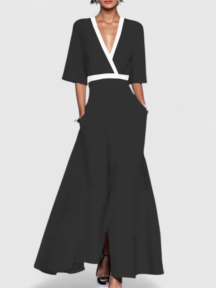 Weißes Damen Maxikleid, festlich & elegant für besondere Anlässe. Bodemlanges Gala-Kleid für Frauen.