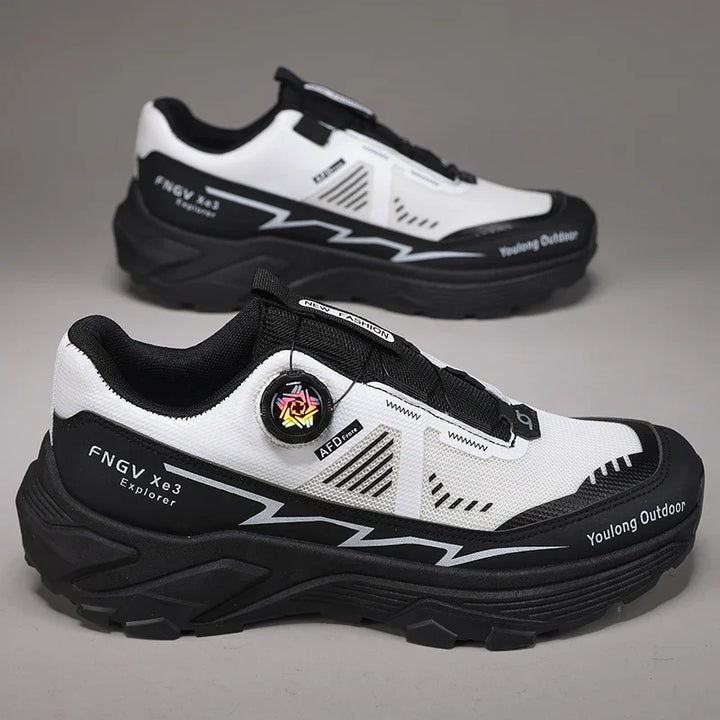 Vielseitige Herren Sportschuhe für Outdoor & Freizeit; bequeme Wanderschuhe mit Drehverschluss für den Alltag.