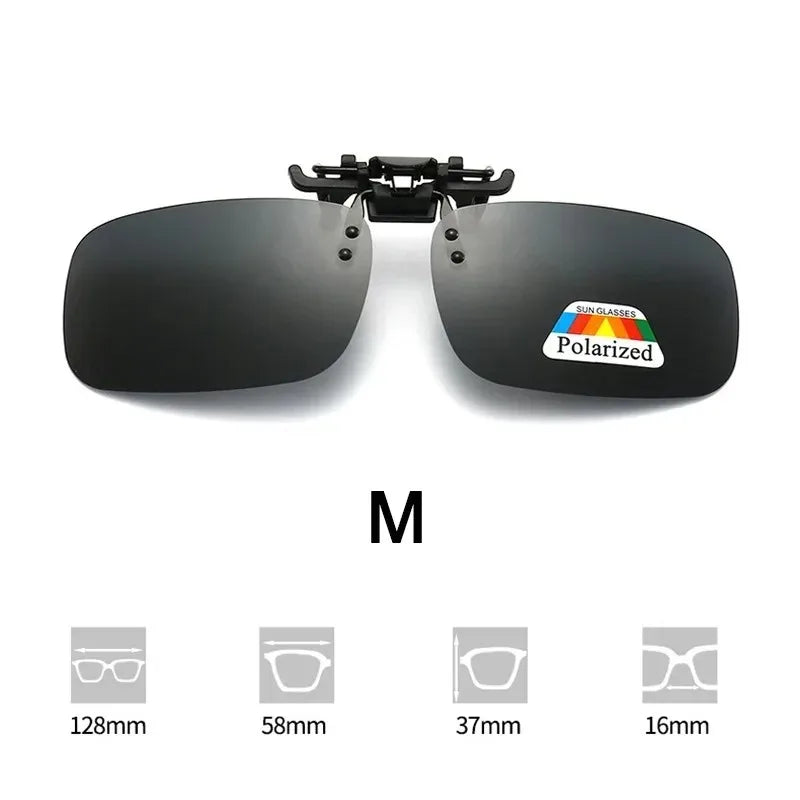Verbessert die Sicht: Polarisierte Clip-On Sonnenbrille für klare Sicht ohne Blendung, besonders bei starker Sonne.