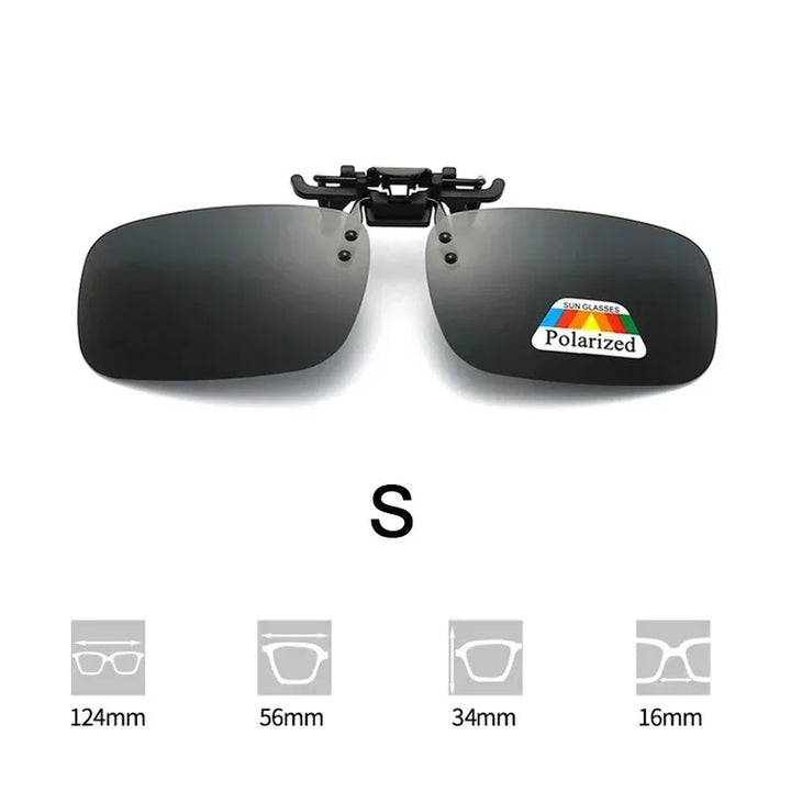 Polarisierte Clip-On Sonnenbrille mit Blendschutz für Autofahrer & Outdoor-Aktivitäten, schützt die Augen.