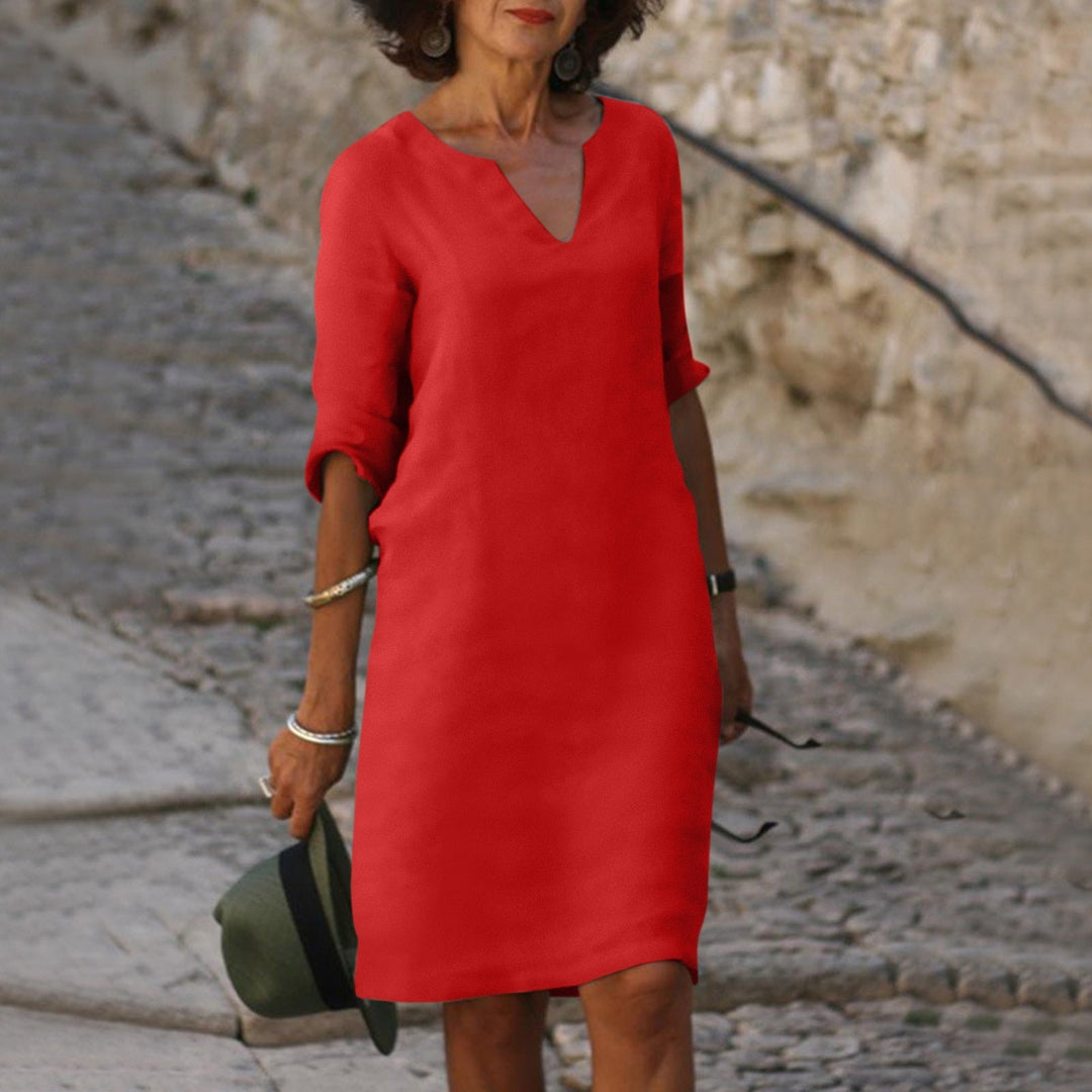 Leichtes Damen Sommerkleid für Frühling & Sommer. Ideal für Freizeit, Alltag und komfortable Eleganz.