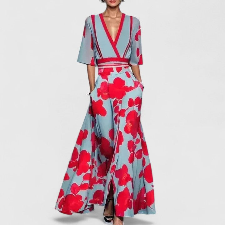 Schwarzes elegantes Damen Maxikleid, ideal als Hochzeitsgast oder Ballkleid. Zeitlose Frauenmode.
