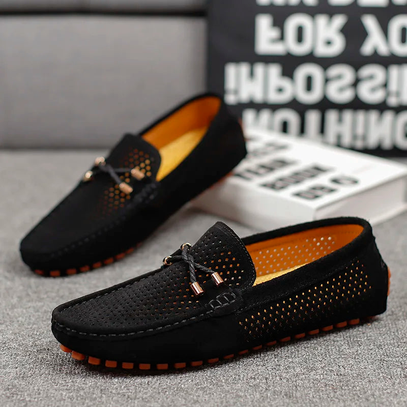 Herren Bequemschuhe: leichte Slip-On Mokassins mit rutschfester Sohle für sicheren Halt.