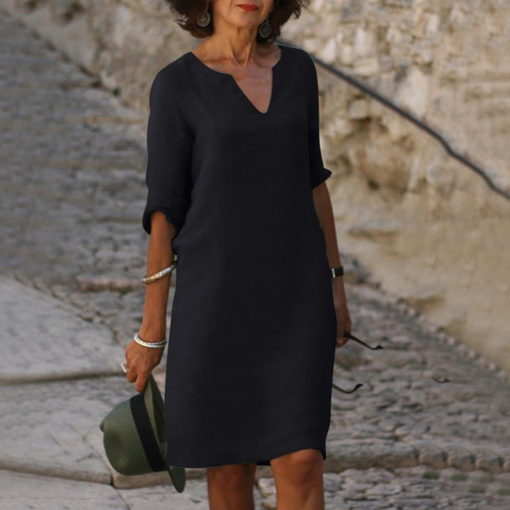 Damenkleid, luftig & leicht. Ideal für einen entspannten Sommer- oder Frühlingslook. Komfortable Damenmode.