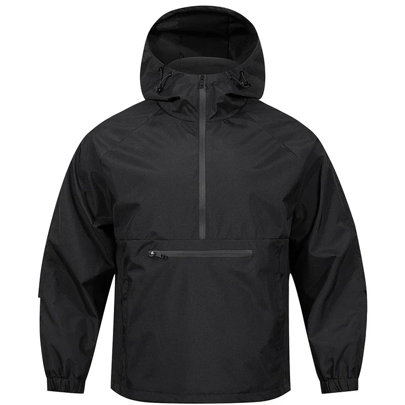 Herren wasserdichte Kapuzenjacke für Outdoor-Aktivitäten und Alltag; winddicht und bequem.