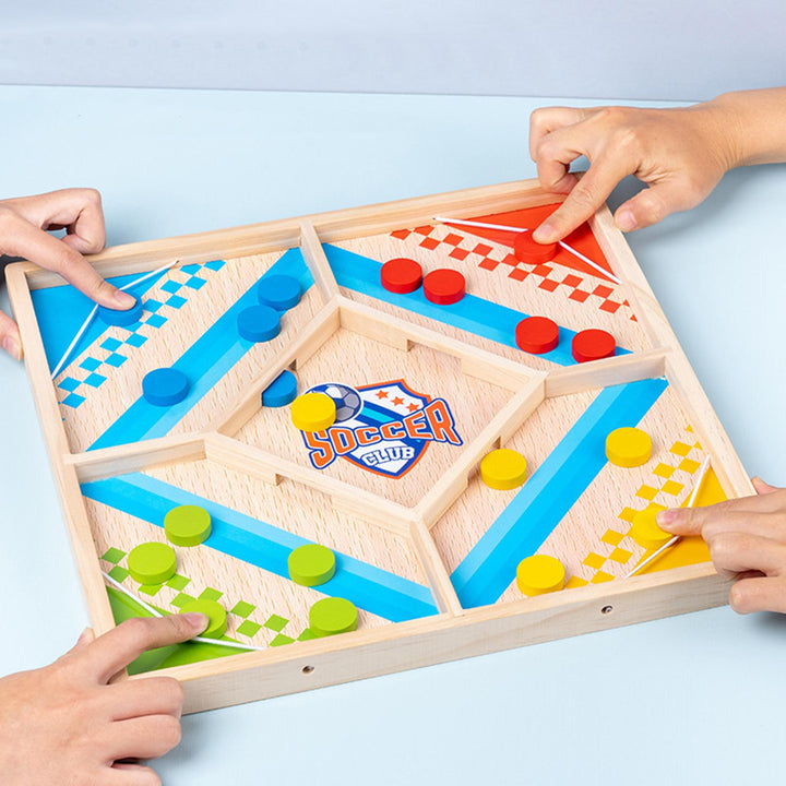 Familien-Brettspiel-Set mit Chinesischem Dame und Flugzeug Schach; ein spannendes Lernspiel für alle Altersgruppen.
