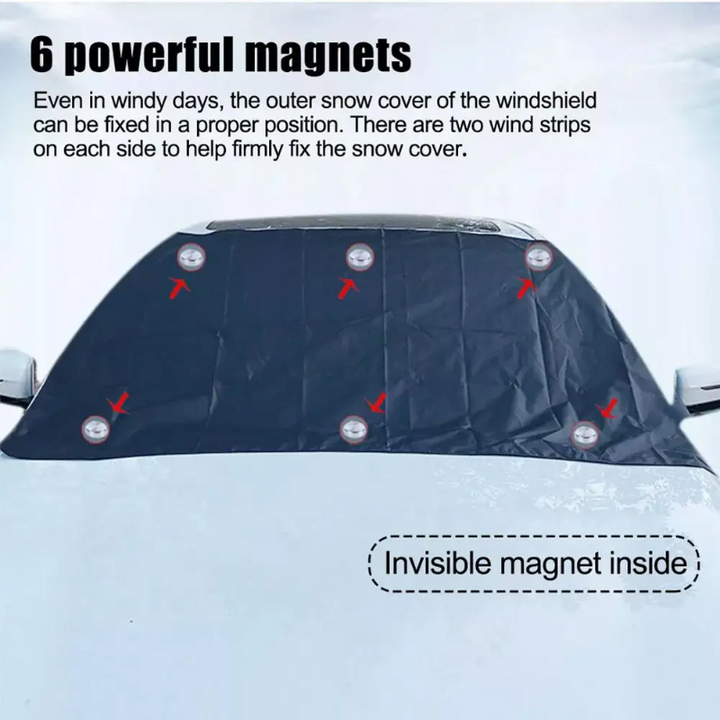 Vielseitige magnetische Windschutzscheibenabdeckung, effektiver Sommer- & Winterschutz für Pkws.