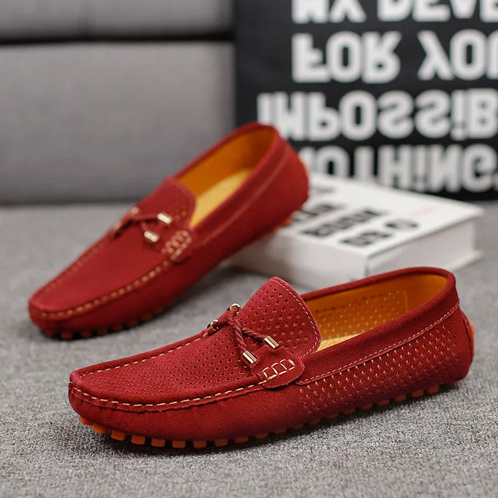 Rutschfeste Sohle der Herren Freizeitschuhe, bietet Grip und Stabilität für Mokassins.