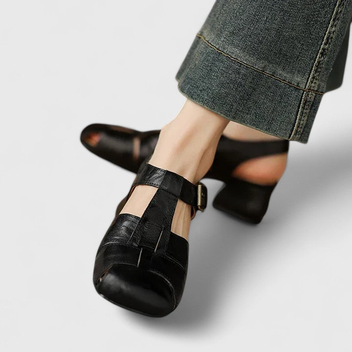 Vielseitige Damenschuhe: Sandalen mit Blockabsatz & verstellbarer Schnalle für Sommer & Freizeit.