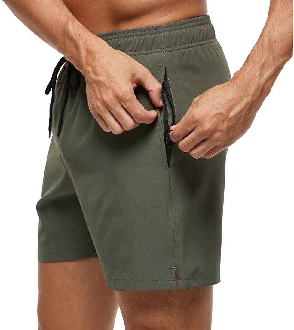 Herren Schwimmhose für aktiven Wassersport, Regular Fit, schnelltrocknend, mit Kordelzug & sicherer Reißverschlusstasche.