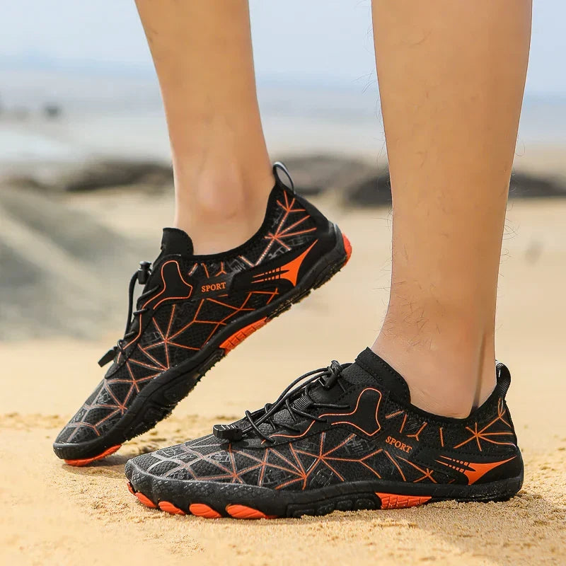 Flexible Unisex Barfußschuhe, wasserdicht & rutschfest, perfekt für Strand, Pool & Wassersport.