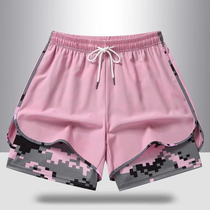 Damen Sport-Shorts mit blickdichtem Stoff. Optimal für Fitness, Yoga & Lauftraining; bietet Bewegungsfreiheit.