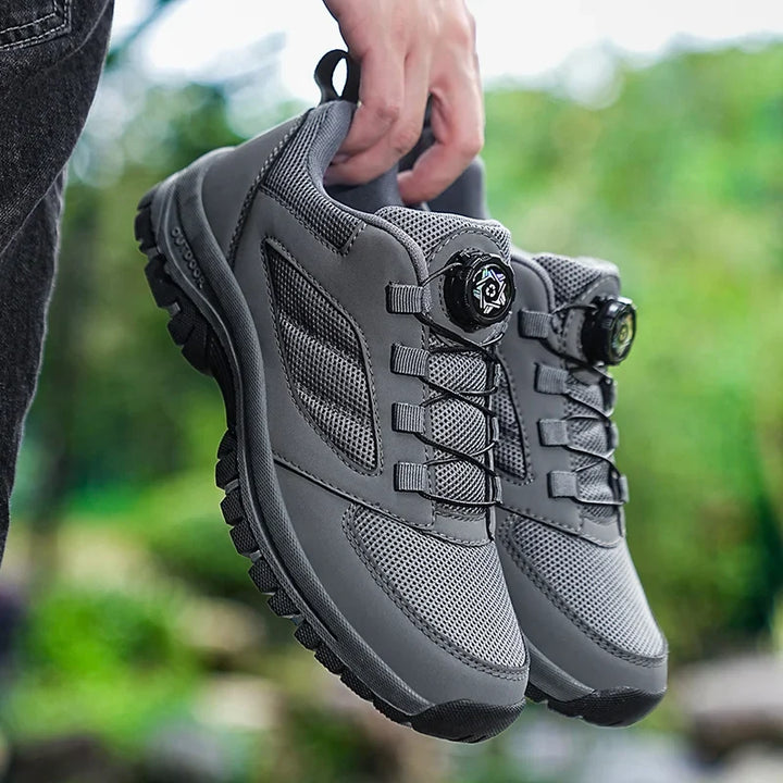 Herren Wanderschuhe mit Drehverschluss. Rutschfeste, bequeme Outdoorschuhe für Trekking & Sport.