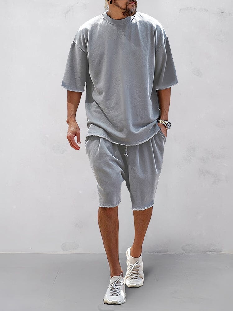 Herren Oversize Sportset: bequemes Athleisure-Outfit für Sport & Freizeit, lässiger Stil.