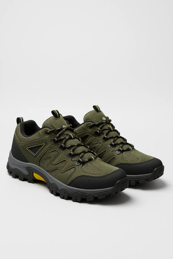 Graue Herren Wanderschuhe, rutschfest für Trekking & Outdoor-Abenteuer. Perfekt für jedes Terrain.