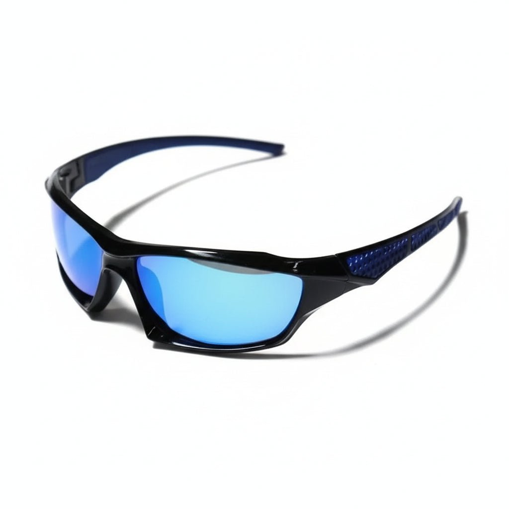 Leichte, runde, polarisierte Sonnenbrille. Unisex UV400 Schutz für Outdoor & Sommerfreizeit.