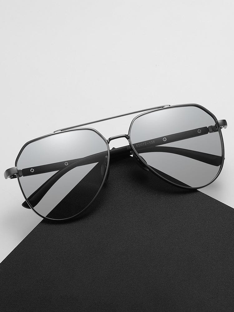 Elegante Herren-Sonnenbrille, rund, polarisiert, mit stabilem Metallrahmen & UV400-Schutz.