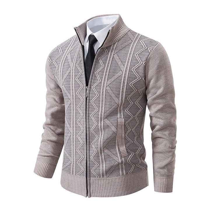 Herrenstrickjacke aus Feinstrick, bequem und stilvoll für jeden Anlass.