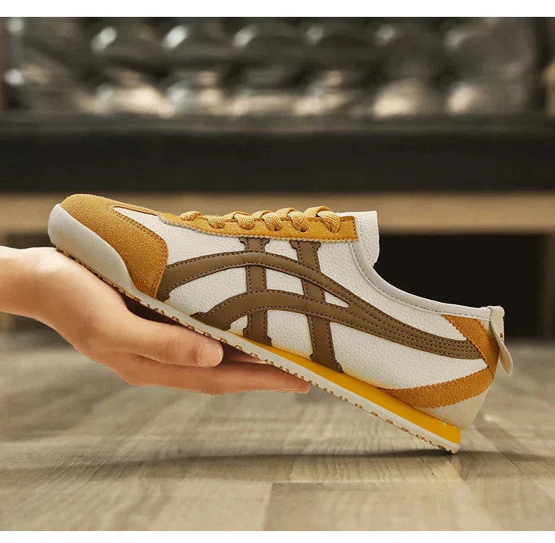 Robuster Herren-Sommer-Sneaker mit geometrischem Muster; idealer Alltagsschuh für Komfort & Stil.