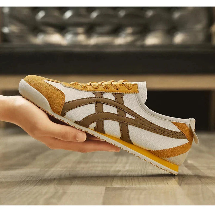 Robuster Herren-Sommer-Sneaker mit geometrischem Muster; idealer Alltagsschuh für Komfort & Stil.