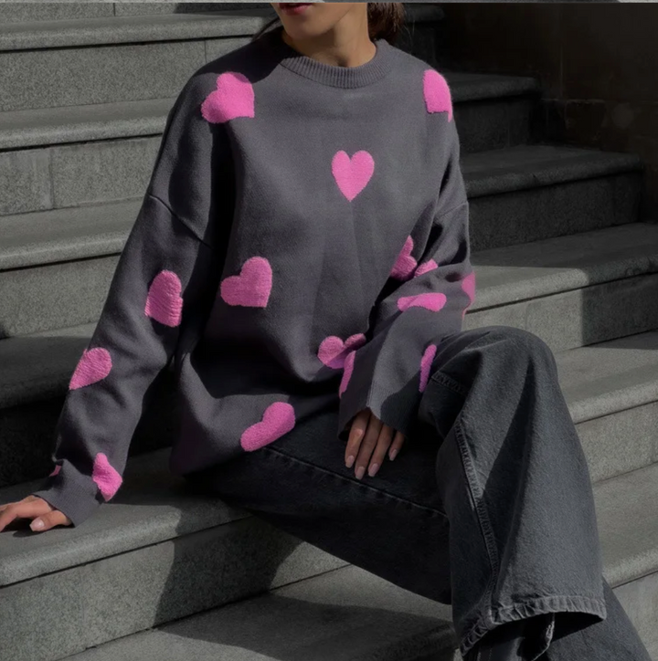 Warmer Damen-Winterpullover aus Strick, kuschelig und bequem für die kalte Jahreszeit.