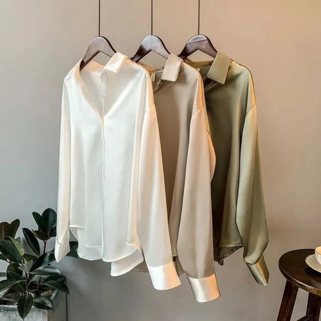 Elegante Damenbluse mit langen Ärmeln, perfekt für Business und stilvolle Freizeitlooks. Klassisch & vielseitig.