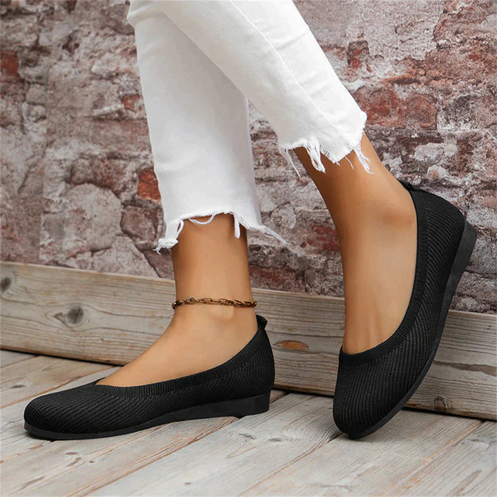 Atmungsaktive & bequeme Damen Schlupfschuhe. Leichte Komfortschuhe mit Fußgewölbestütze für gesunde Füße.