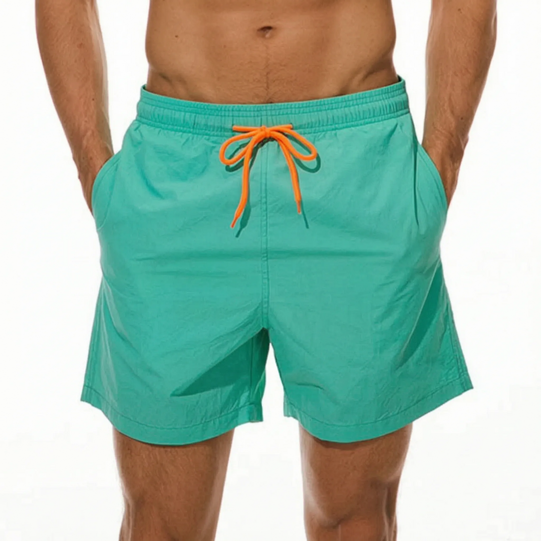 Herren Badeshorts, schnelltrocknend, kurz, ideal für Strand, Pool, Schwimmen und Sommerurlaub.