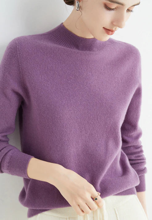 Damen Pullover: Feinstrick, Rundhals, gerader Schnitt. Für einen modischen und bequemen Look.