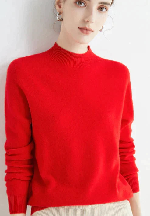 Damen Pullover: Weicher Feinstrick, Rundhals, gerader Schnitt. Ideal für Komfort und Stil in der Freizeit.