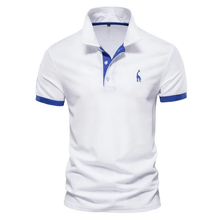 Zeitloses Herren Poloshirt in Grau, elegant & atmungsaktiv, ein Must-have für stilvolle Herrenmode.