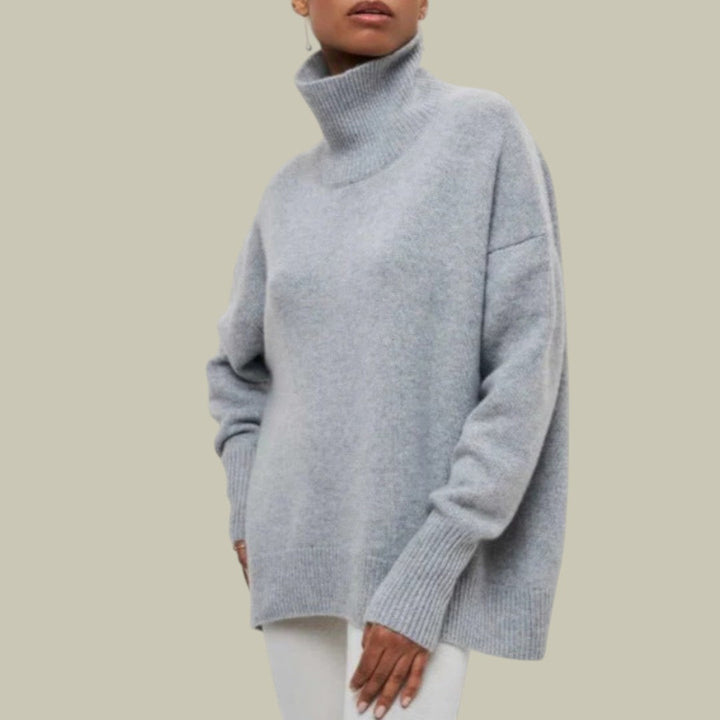 Weicher, lockerer Damen Rollkragenpullover in moderner Passform für entspannte Freizeit-Looks.