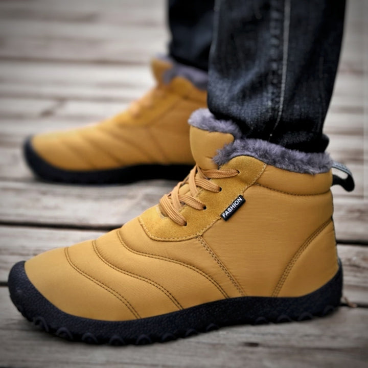 Robuste Unisex Barfuß-Winterschuhe, warm & griffig. Perfekt für Herbst/Winter Outdoor-Aktivitäten mit natürlichem Gefühl.