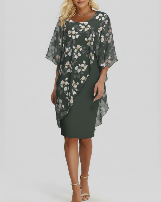Elegantes tailliertes Damen Sommerkleid für Business & Freizeit; schickes Midikleid, vielseitig tragbar.