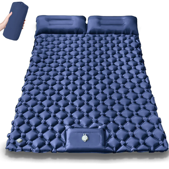 Extra breite Doppel-Luftmatratze Kieran für bequemen Campingschlaf, ideal für Outdoor & Zelten.