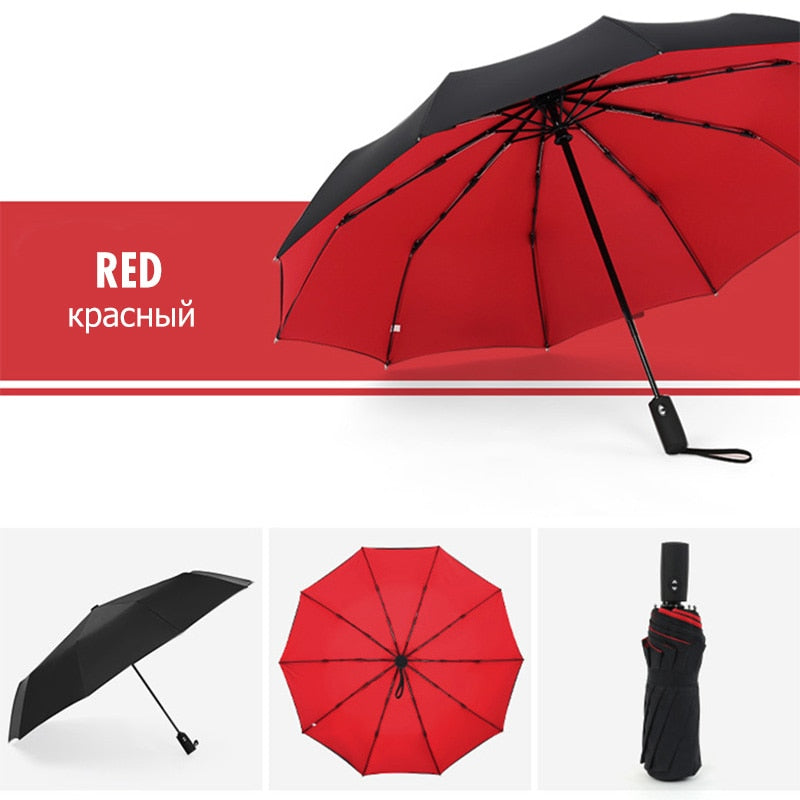 Hochwertiger Sturmschirm, winddicht und langlebig, ideal für starke Winde und Regen.