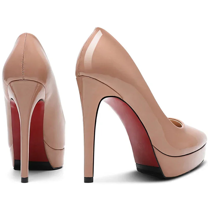Moderne Damen Pumps mit spitzer Zehenpartie und 10/12cm hohem Absatz, elegante Partyschuhe.