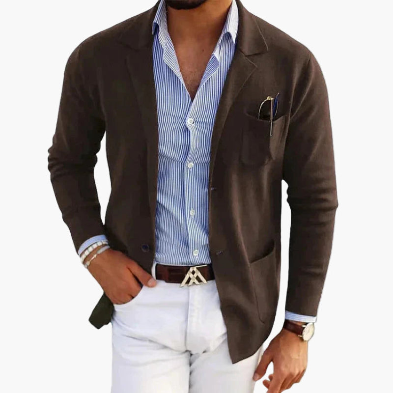 Zeitloser Herrenblazer für jede Gelegenheit, Business & Smart-Casual Stil.
