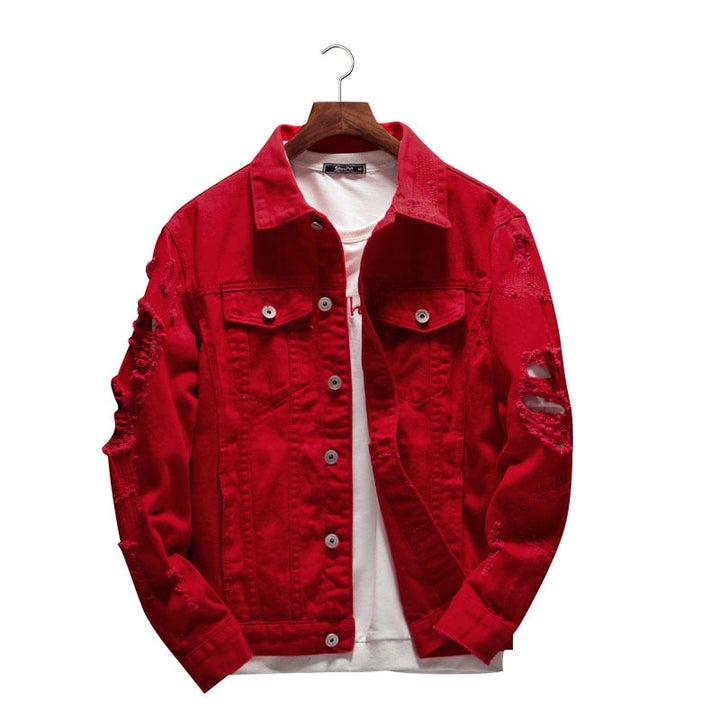 Detailansicht einer modernen Herrenjacke mit praktischen Taschen. Ideale Übergangsjacke.