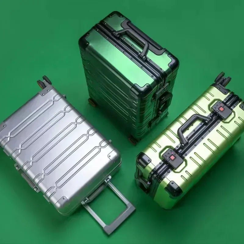 Eleganter Aluminium-Magnesium-Koffer Oslo, perfekt für Geschäftsreisen und stilvolles Reisen.