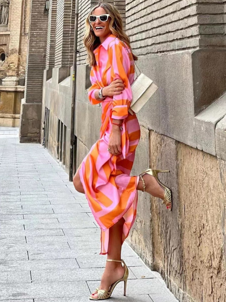 Damen elegantes Wickel Hemdblusenkleid, festlich & schick für besondere Anlässe.