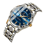 Armband aus Inter-Gold mit blauem Zifferblatt