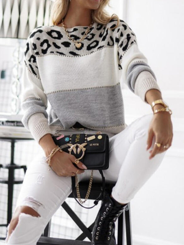 Eleganter Damen Strickpullover mit Rundhalsausschnitt, warm & kuschelig, ideal für Herbst- & Wintermode.