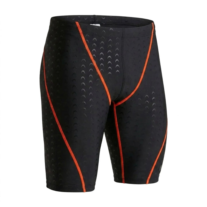 Schnelltrocknende, bequeme rote Herren Jammers, ideal als Trainingshose für Schwimmsport.