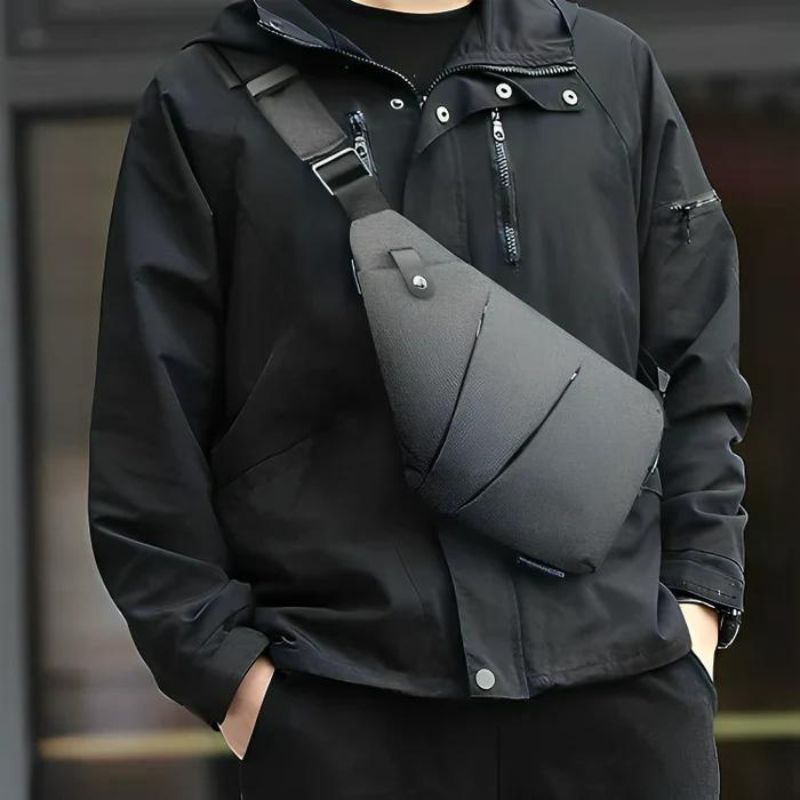 Herren diebstahlsichere Umhängetasche, Crossbody Bag für sichere Aufbewahrung von Wertsachen.